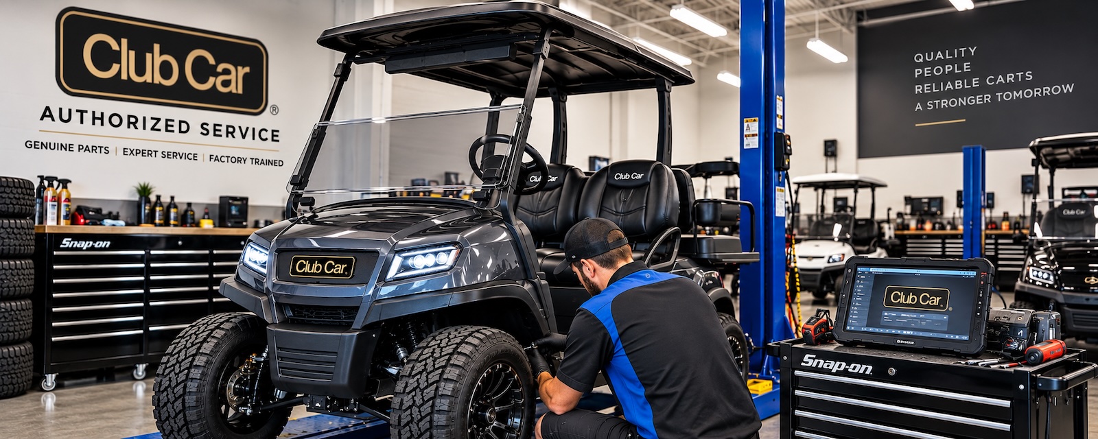 Club Car maintenance and authorized service at Golfcart Madness in Lexington KY